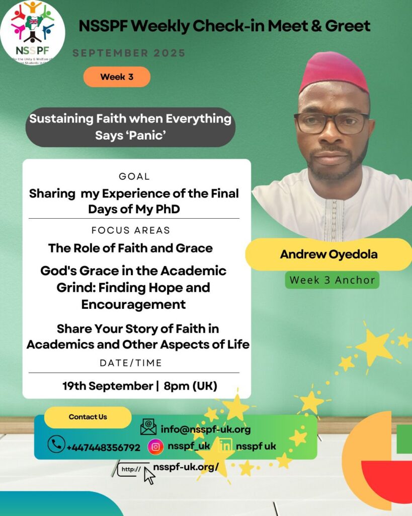 Innovation, Community & Faith: The NSSPF Friday Check-in is a Vibe! Innovation, Community & Faith: The NSSPF Friday Check-in is a Vibe!
